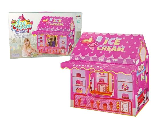 Import Leantoys Princess Ice Cream Tent Ice Cream Shop for Kids Pink Lights Stars