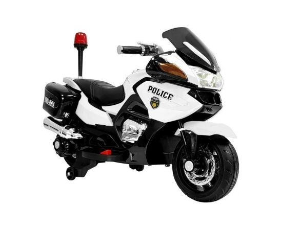 Lean Cars Electric Ride-On Police Motorbike YSA021A White-Black