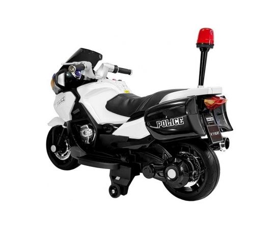 Lean Cars Electric Ride-On Police Motorbike YSA021A White-Black