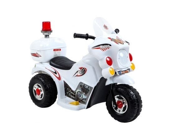 Lean Cars LL999 Electric Ride-On Motorbike White