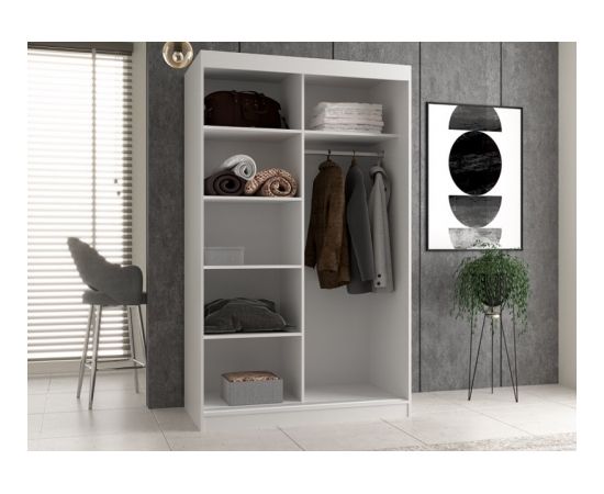 Top E Shop Topeshop IGA 120 BIEL C KPL bedroom wardrobe/closet 7 shelves 2 door(s) White