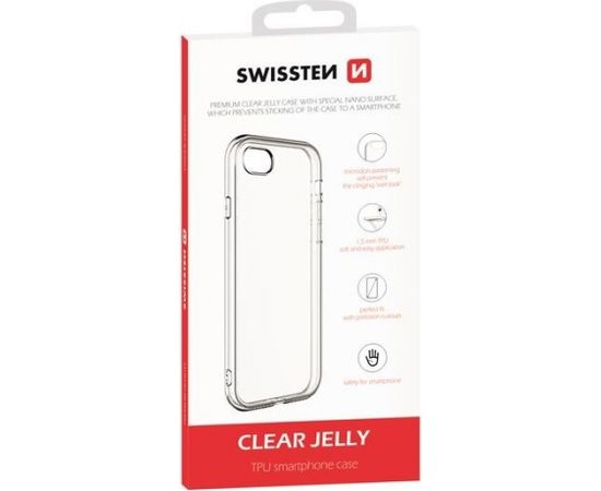 Swissten Clear Jelly Back Case 1.5 mm Silikona Apvalks Priekš Apple iPhone 11 Pro Max Caurspīdīgs