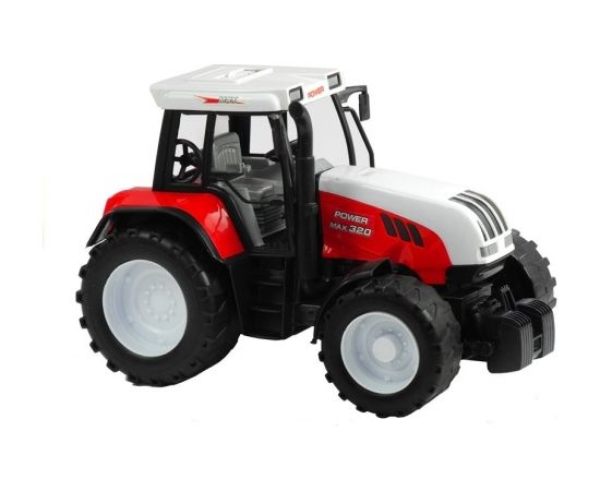 Liels traktors ar piekabi, 65 cm, sarkans