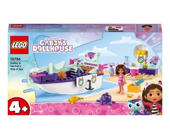 LEGO Gabby's Dollhouse Statek i spa Gabi i Syrenkotki (10786)