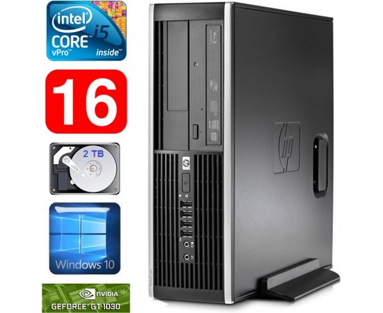 HP 8100 Elite SFF i5-650 16GB 2TB GT1030 2GB DVD WIN10