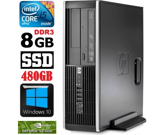 HP 8100 Elite SFF i5-650 8GB 480SSD GT1030 2GB DVD WIN10