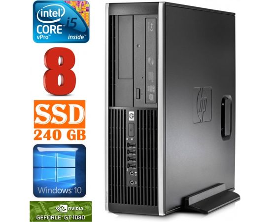 HP 8100 Elite SFF i5-650 8GB 240SSD GT1030 2GB DVD WIN10