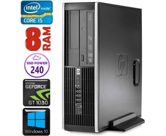 HP 8100 Elite SFF i5-750 8GB 240SSD GT1030 2GB DVD WIN10