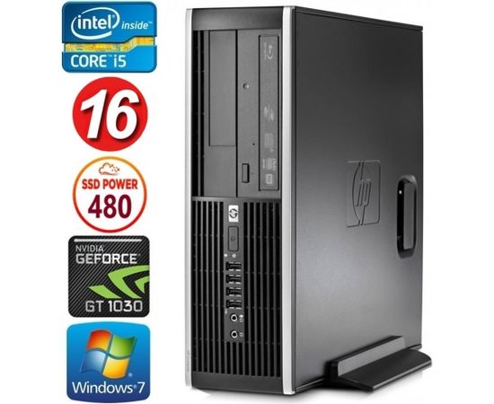 HP 8100 Elite SFF i5-750 16GB 480SSD GT1030 2GB DVD WIN7Pro