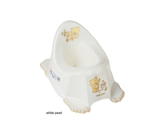 podiņš anatomiskais BEAR white pearl TegaBaby MS-013