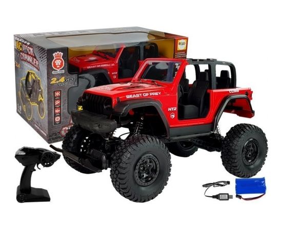 Import Leantoys Red Remote Controlled Jeep Terrain Car 2.4G