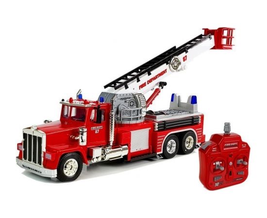 Import Leantoys Firetruck Extendable Rotary Ladder R / C Sound Light Siren