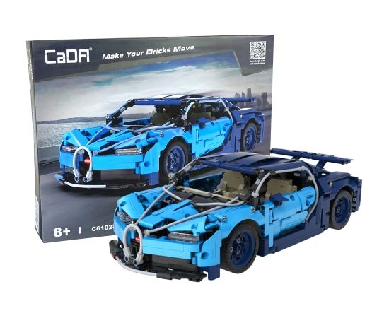 Import Leantoys Construction Bricks Car Blue CADA 1200 Elements