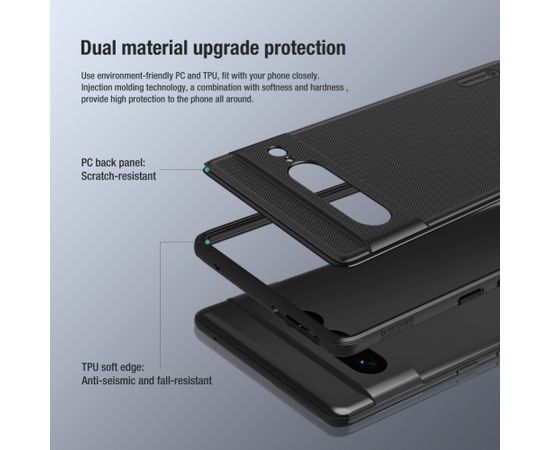 Nillkin Super Frosted PRO Back Cover for Google Pixel 7 Pro Red