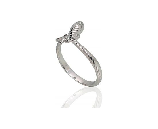 Серебряное кольцо #2101787(PRh-Gr), Серебро 925°, родий (покрытие), Размер: 18.5, 2.3 гр.