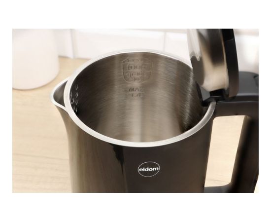 Promis ELDOM NEEV kettle, capacity 1.7 l, power 2200 W, steel center, black