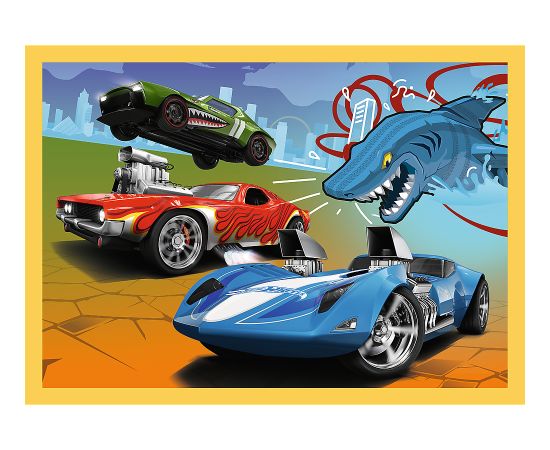 TREFL HOT WHEELS Pužļu komplekts 4 in 1