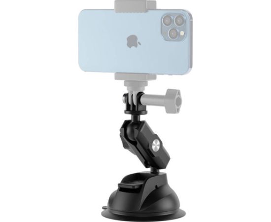 TELESIN Universal Suction Cup Holder with phone holder and action camera mounting TE-SUC-012