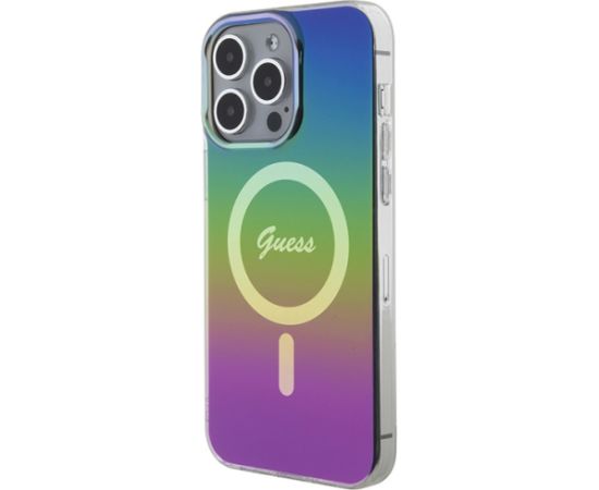 Guess GUHMP15LHITSK iPhone 15 Pro 6.1" wielokolorowy|rainbow hardcase IML Iridescent MagSafe