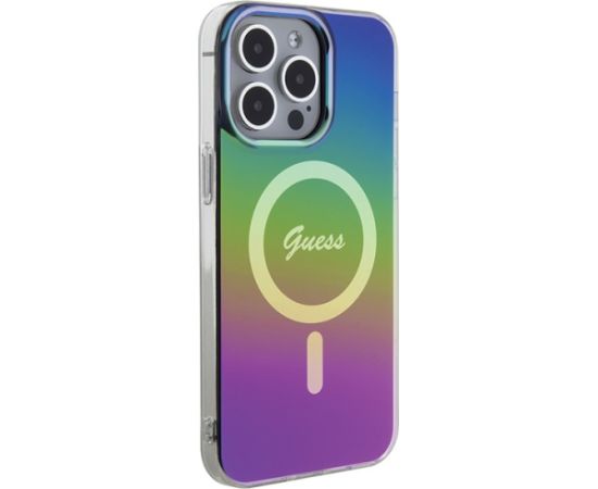 Guess GUHMP15LHITSK iPhone 15 Pro 6.1" wielokolorowy|rainbow hardcase IML Iridescent MagSafe