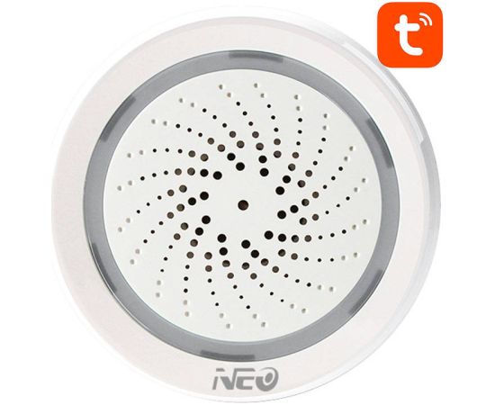 Smart Alarm Siren WiFi NEO NAS-AB02WT with Humidity Temperature Sensor TUYA