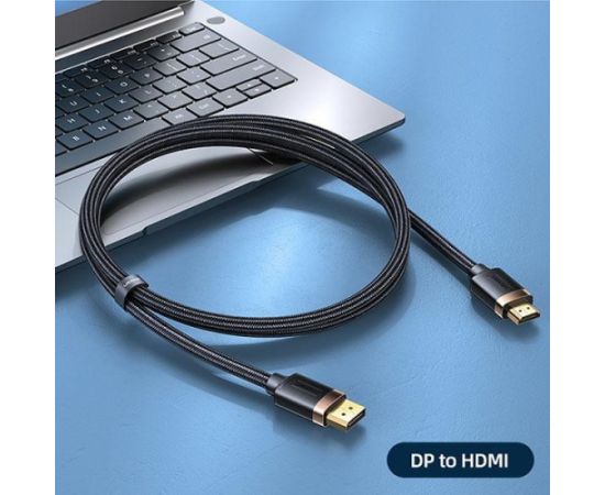 USAMS Kabel DP - HDMI U74 2.0m czarny|black 4K HD SJ530HD01 (US-SJ530)