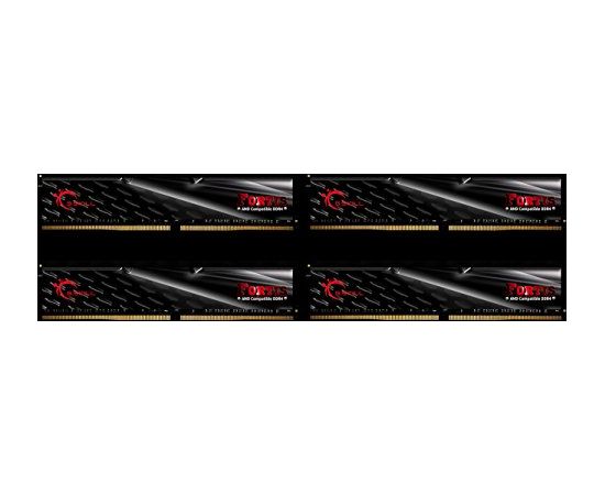 G.Skill DDR4 64GB 2400-CL15 FORTIS  - Quad Kit - Black