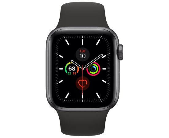 Apple Watch Series 5 44mm Aluminium GPS+Cellular - Space Gray (Atjaunināts, stāvoklis labi)