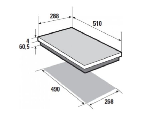 Ceramic hob Brandt BPV6210B