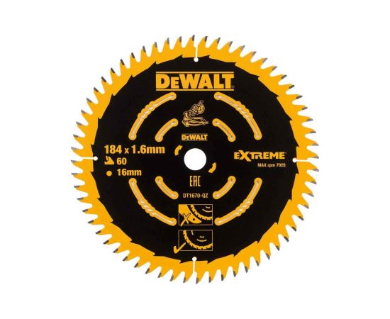 Griešanas disks kokam DeWalt DT1670-QZ; 184 mm