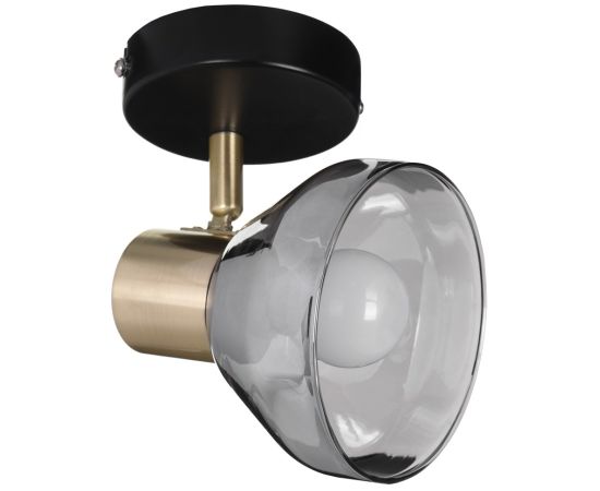 Activejet LISA single black and gold ceiling wall lamp E14 spotlight for living room