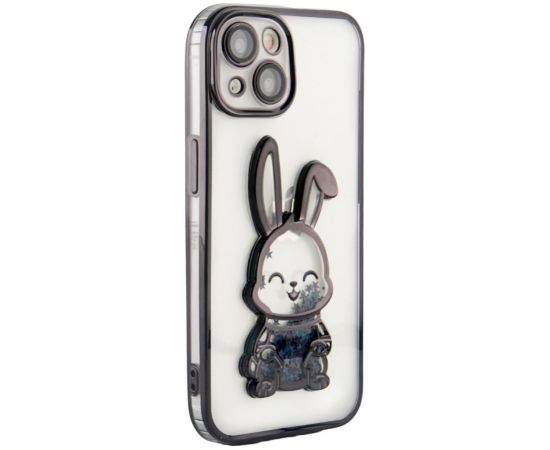 iLike iPhone 14 Silicone Case Print Desire Rabbit Apple Black