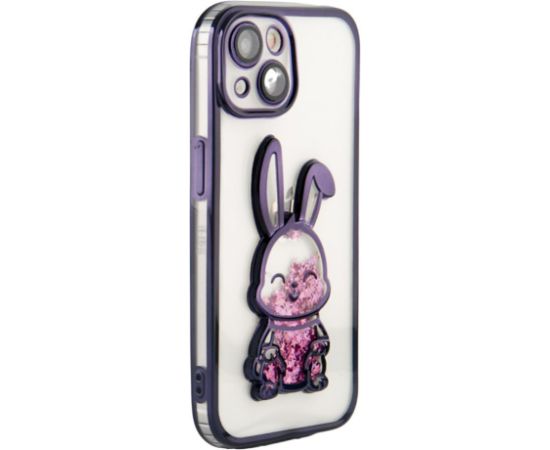 iLike iPhone 13 Silicone Case Print Desire Rabbit Apple Purple