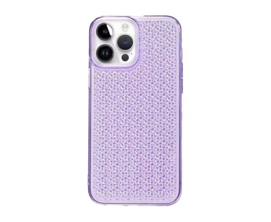 iLike iPhone 14 Pro Silicone case Shine Transparent Apple Violet