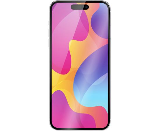 Fusion 5D glass aizsargstikls pilnam ekrānam Apple iPhone 15 Pro Max melns