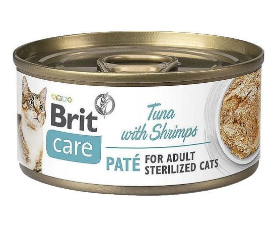 BRIT Care Tuna with Shripms Sterlized - wet cat food - 70g