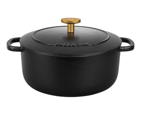 BALLARINI BELLAMONTE round cast iron pot 75003-542-0 - 5.5 ltr black