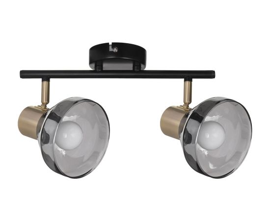 Activejet LISA double black and gold ceiling wall light strip E14 wall lamp for living room