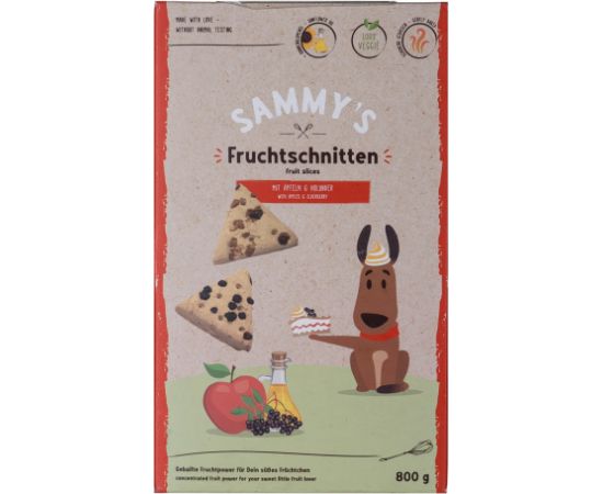 Bosch Sammy's Fruit Slices - Fruit triangles with apples and blueberries - 800 g