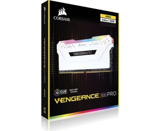 Corsair DDR4 32 GB 3200-CL16 - Quad-Kit - Vengeance RGB PRO White