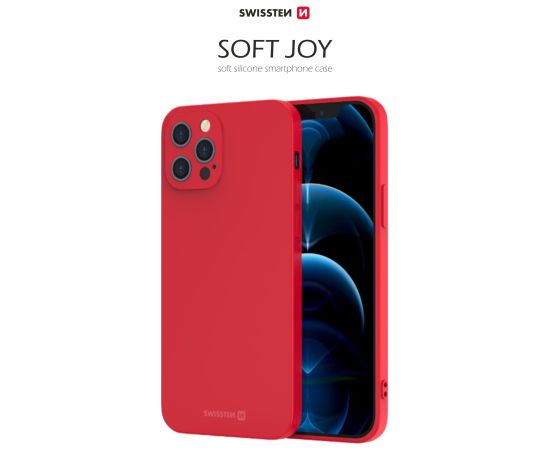 Swissten Силиконовый чехол Soft Joy для Apple iPhone 11 Красный