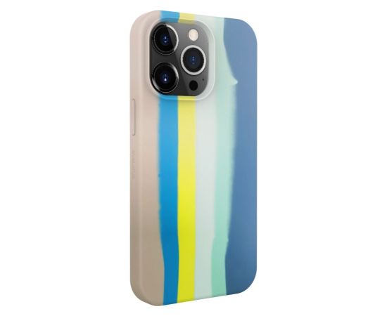 Evelatus iPhone 15 Pro Max Silicone case Multi-Colored Apple Blue Pink