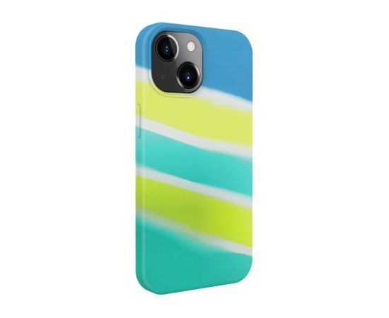 Evelatus iPhone 15 Plus Silicone case Multi-Colored Apple Yellow Green