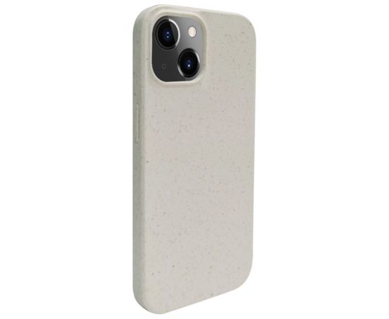 iLike iPhone 13 Silicone plastic case Eco Print Design Apple White