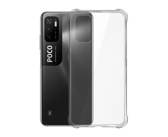 Evelatus Poco M3 Pro/M3 Pro 5G Military Shockproof Silicone Case TPU Xiaomi Transparent