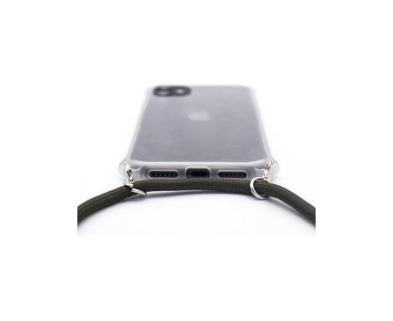 Evelatus iPhone 11 Pro Case with rope Green Apple Transparent