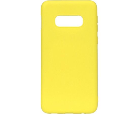 Evelatus Galaxy S10e Nano Silicone Case Soft Touch TPU Samsung Yellow