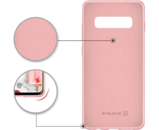 Evelatus Galaxy S10+ Nano Silicone Case Soft Touch TPU Samsung Beige