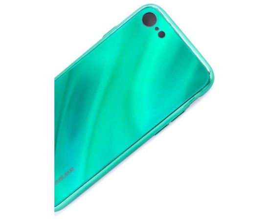 Evelatus iPhone 7/8 Water Ripple Full Color Electroplating Tempered Glass Apple Green