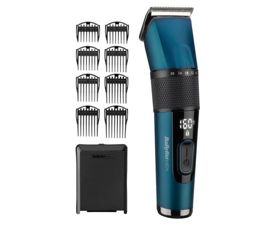 BaByliss Japanese Steel Digital Hair Clipper Black, Teal